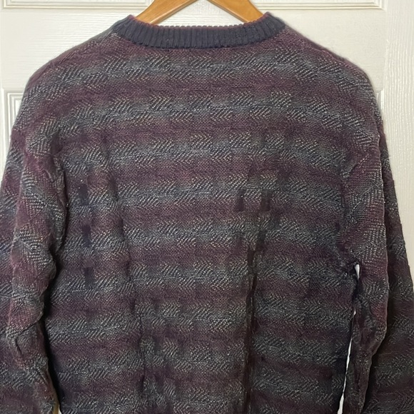 Barcelino Men’s Italian Wool Classic Gentlemen’s Pullover Stripe Size Medium - Picture 7 of 7